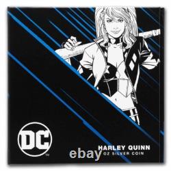 Monnaie de la Nouvelle-Zélande 2024 DC Vilains Harley Quinn 1 oz Pièce en Argent Colorisée Proof
