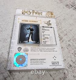 Monnaie en argent Agoro New Zealand Mint Harry Potter Patronus Ron Weasley