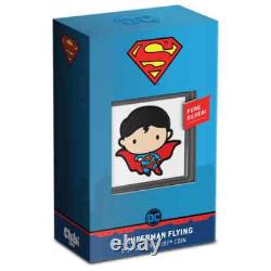 Monnaie en argent Chibi Superman 1 Oz 2021 Niue, Monnaie de Nouvelle-Zélande DC Comics