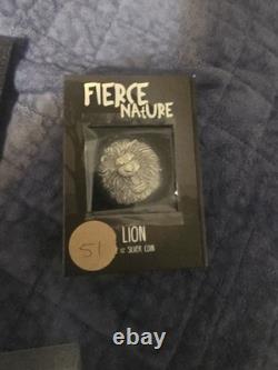 Monnaie en argent Lion de la Nature Sauvage 2022 2oz 1 sur 2000 Monnaie de Nouvelle-Zélande