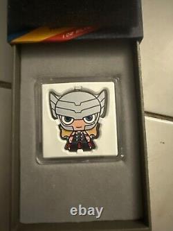 Monnaie en argent chibi Marvel Thor 1 onz