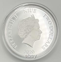 Monnaie en argent de 1 oz Disney Reine des Neiges Sœurs Pour Toujours Monnaie de la Monnaie de Nouvelle-Zélande avec COA et boîte