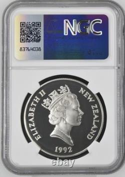 Monnaie en argent de 5 dollars néo-zélandais de 1992, anniversaire de la monnaie décimale, NGC PF 69 UC