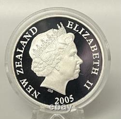 Monnaie en argent de preuve de 2005 de Nouvelle-Zélande Dollar Roi Kong A7