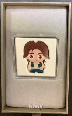 Monnaie en argent fin Chibi de 1 oz Han Solo Star Wars 2021 Monnaie de Nouvelle-Zélande