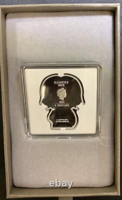 Monnaie en argent fin Chibi de 1 oz Han Solo Star Wars 2021 Monnaie de Nouvelle-Zélande