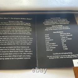 Monnaie en argent officielle de 2020 Niue L'Empire contre-attaque Affiche No. 0713/1980