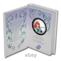 Monnaie en argent proof de 1 oz de la Princesse Disney Ariel Édition Limitée Nouvelle-Zélande 2016