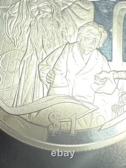 Monnaie en argent proof de Nouvelle-Zélande 2003 - Le Seigneur des Anneaux Frodo Gandalf 999