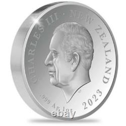 Monnaie en argent pur de 1 oz Nouvelle-Zélande 2023, épreuve, en mémoire de la Reine Elizabeth II, 1 $