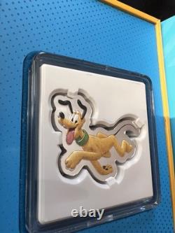 Monnaies en argent colorisées en forme de Mickey et ses amis de la Monnaie de Nouvelle-Zélande 2021, 1 oz