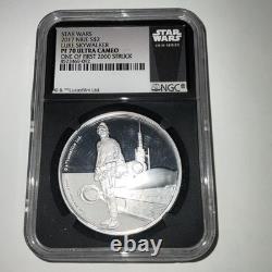 NGC 2017 Niue Star Wars Luke Skywalker Pf 70 UC L'une des premières 2000 frappées