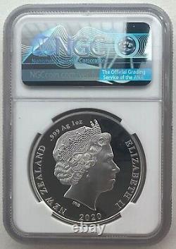 NGC PF70 Nouvelle-Zélande 2020 Jeux olympiques de Tokyo Pièce en argent 1oz 1 Dollar COA