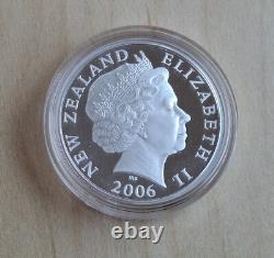 NOUVELLE-ZÉLANDE 1$ DOLLAR 2006 Les Chroniques de Narnia Le LION 1 Oz 999 Argent + BOÎTE