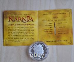 NOUVELLE-ZÉLANDE 1$ DOLLAR 2006 Les Chroniques de Narnia Le LION 1 Oz 999 Argent + BOÎTE