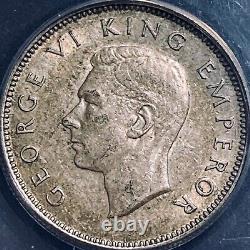 NOUVELLE-ZÉLANDE. 1940, Shilling en argent ANACS AU53 Date Semi-Clé, Rare