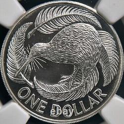 NOUVELLE-ZÉLANDE. 1997, Dollar, Argent NGC PF69 Top Pop? Piefort d'Oiseau Kiwi