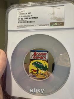 New Zealand Mint 2022 Action Comics #1 pièce de collection en argent 1 oz