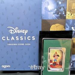 New Zealand Mint Disney Classics 2024 Pinocchio Barre d'argent 1 oz 999 #217/250