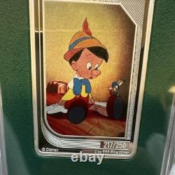 New Zealand Mint Disney Classics 2024 Pinocchio Barre d'argent 1 oz 999 #217/250