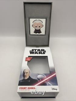 New Zealand Mint Star Wars Comte Dooku 2023 1 oz. Argent 999 #00452