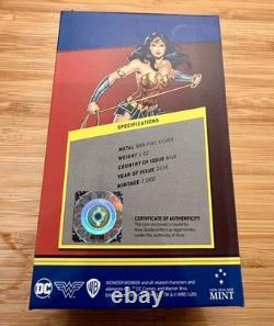New Zealand Mint Wonder Woman pièce d’argent de 1 oz 999 Niue 2020 édition limitée à 2000 exemplaires