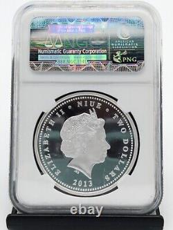 Niue 2013 Piranha Monstres Réels de la Rivière $2 Pièce en Argent NGC PF70 UC TRÈS RARE