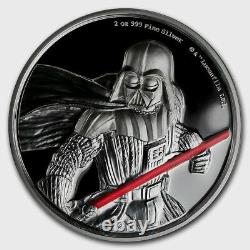 Niue 2017 2 Oz Silver Proof Coin Star Wars Darth Vader Coin