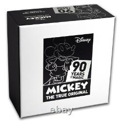 Niue -2018- 2 Oz Silver Proof Coin- Disney Mickey Mouse 90e Anniversaire