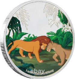Niue 2019 4x1 Oz Silver Proof Coin Set- Disney Le Roi Lion
