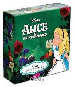 Niue 2021 1 Oz Pièce De Preuve En Argent Disney Alice Au Pays Des Merveilles Alice