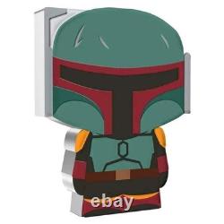 Niue 2022 – 1re pièce Chibi Star Wars de Nouvelle-Zélande – Le Livre de Boba Fett – 1 oz d’argent – Certificat d’authenticité