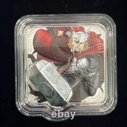 Niue 2025 – Pièce en argent de 2 oz Thor KRA KOOM de la série Marvel Smash