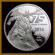 Niue 5 Dollars Silver Proof Coin 2 Oz, 2014 Batman 75e Anniversaire
