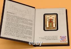 Niue Nouvelle-Zélande NZ Mint Cartes de Tarot #11 XI Justice 1 oz Pièce d'Argent