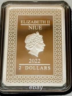 Niue Nouvelle-Zélande NZ Mint Cartes de Tarot #6 VI Les Amoureux Pièce en Argent de 1 oz