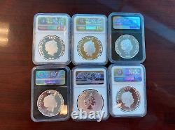 Niue Star Wars 1oz Silver Coin Collection 19-1oz Ngc Pcgs Pièces D'argent Nuancées
