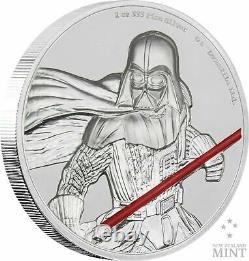 Niue Star Wars Darth Vader Proof Uhr 2 Oz 999 Silver Coin Ngc Pf 70 Ucam