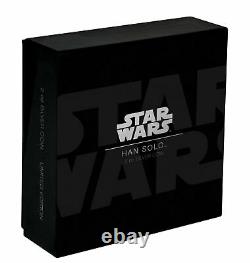 Niue Star Wars Han Solo Carbonite Ultra High Relief 2 Oz 999 Silver Coin 2017