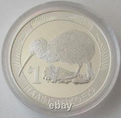 Nouvelle-Zélande 1 Dollar 2008 Kiwi 1 Oz Argent Épreuve