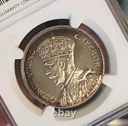 Nouvelle-Zélande 1935 Demi-Couronne Superb Gem Cameo Épreuve NGC PF67 Meilleur LV