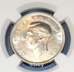 Nouvelle-Zélande 1937 Florin NGC MS63 Argent Semi-Clefs Haute Qualité KM10.1 UNC COIN KIWI