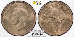 Nouvelle-Zélande, 1941 Florin George VI. PCGS MS 63. Tirage de 820 000.