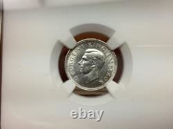 Nouvelle-Zélande 1942 3 Pence 1 Point NGC MS62 Date Clé Variété