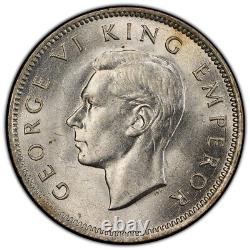 Nouvelle-Zélande, 1943 George VI Shilling. PCGS MS 63. 900 000 exemplaires frappés.