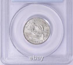Nouvelle-Zélande, 1946 Shilling George VI. PCGS MS 65. Tirage de 1 060 000.