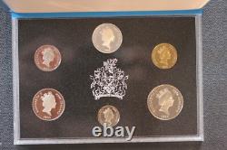 Nouvelle-Zélande 1993 Ensemble de pièces en épreuve ARGENT 2 $ MARTINET (Ay210302/K2)