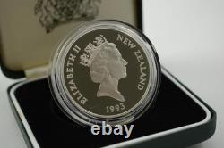 Nouvelle-Zélande 1993 pièce de 5 $ en argent proof Lion de mer