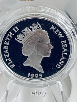 Nouvelle-Zélande 1995 pièce de preuve en argent de 5 $ James Clarke Ross, explorateur