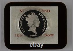 Nouvelle-Zélande 1996 Monnaie en argent de 5 $ Proof Kaka